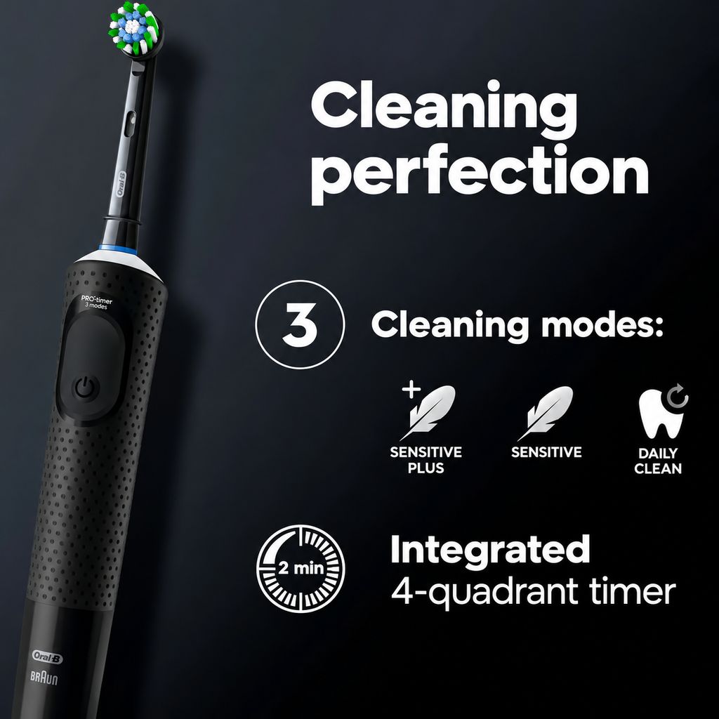 Oral-B Vitality Clean Pro CrossAction sähköhammasharja - musta