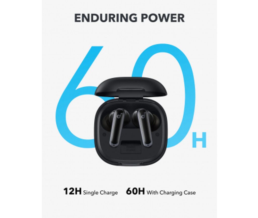 Anker SoundCore P40i in-ear-hodetelefoner ANC – Svart
