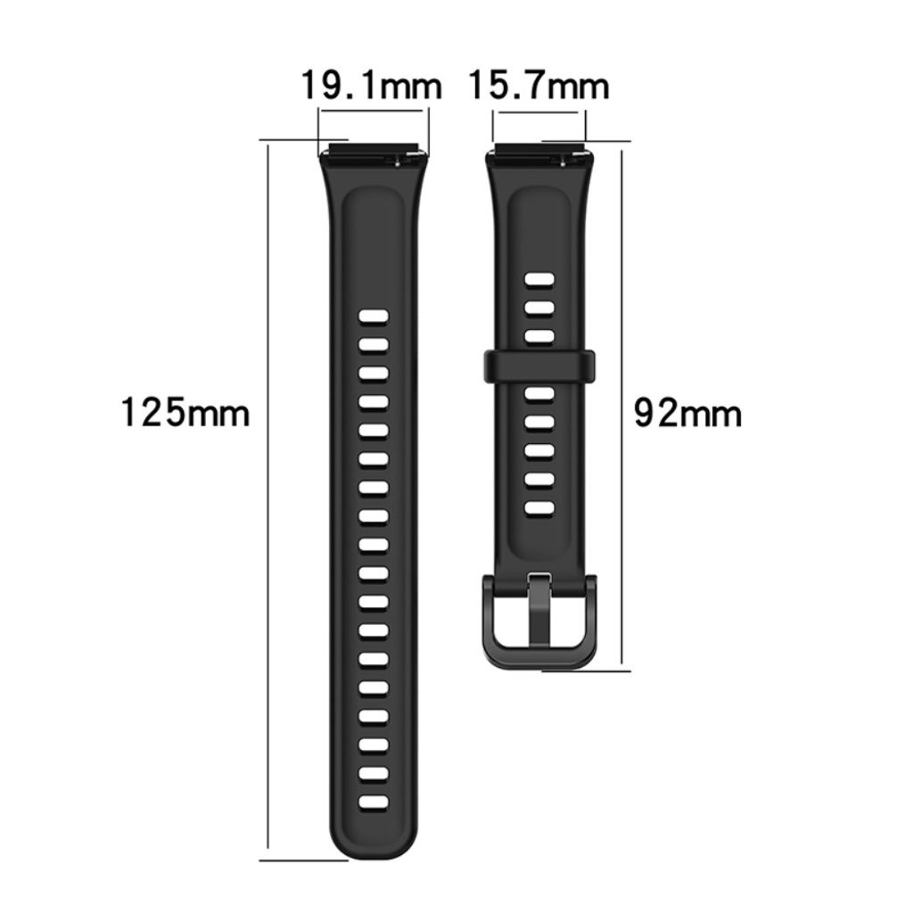 Huawei Band 7 -kellonranneke silikonilla – musta