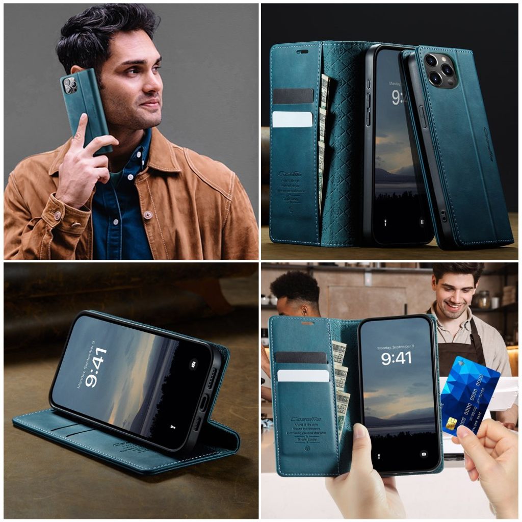 CASEME iPhone 12 Pro Max Kotelo Jalusta - Vihreä