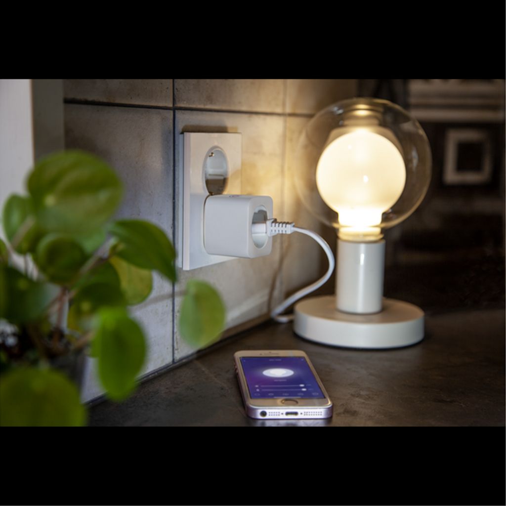 Smart WiFi-stik Energimåling Indendørs 16A - Hvid