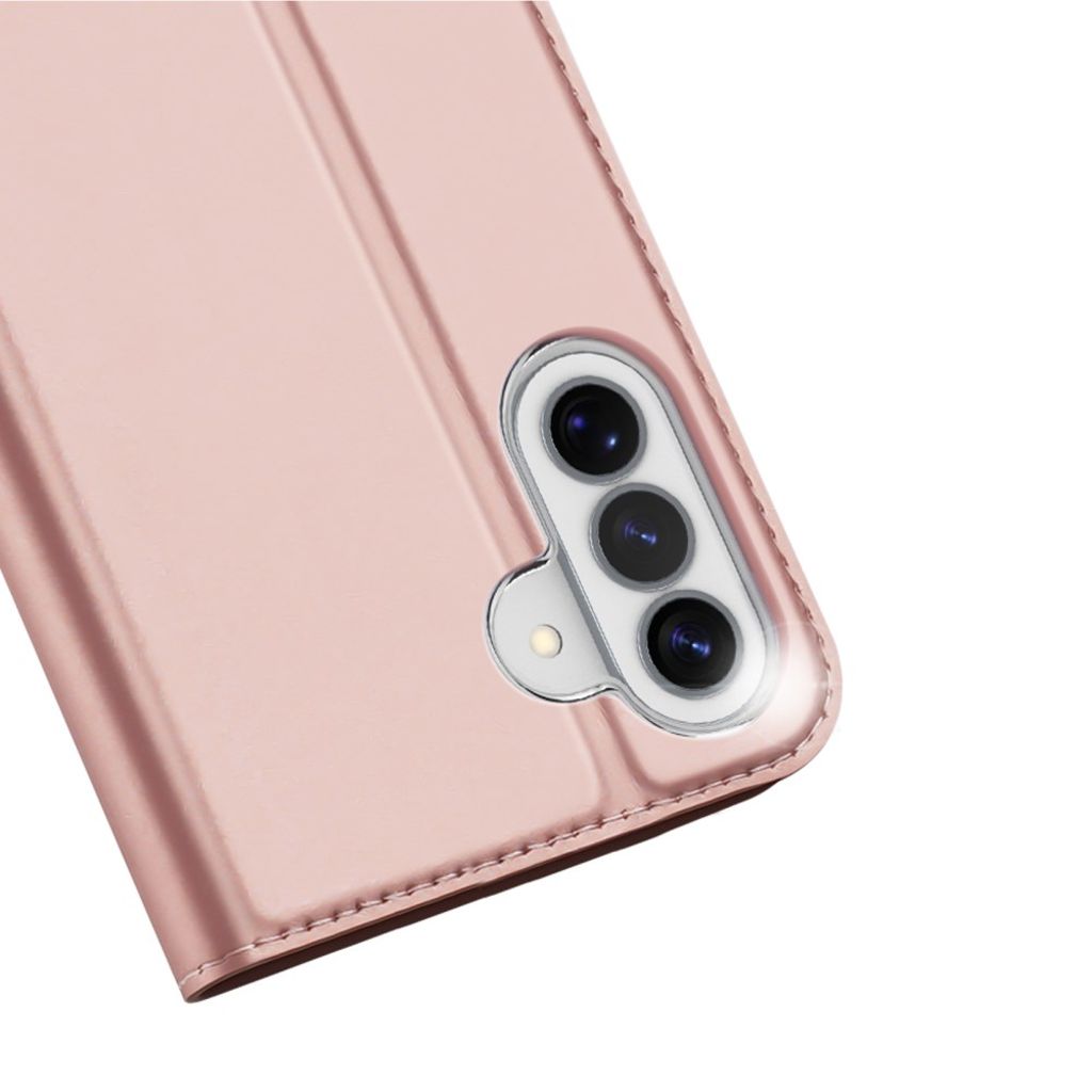 DUX DUCIS Samsung Galaxy A37 5G Lommeboketui Stativer Kortholder – Rosa