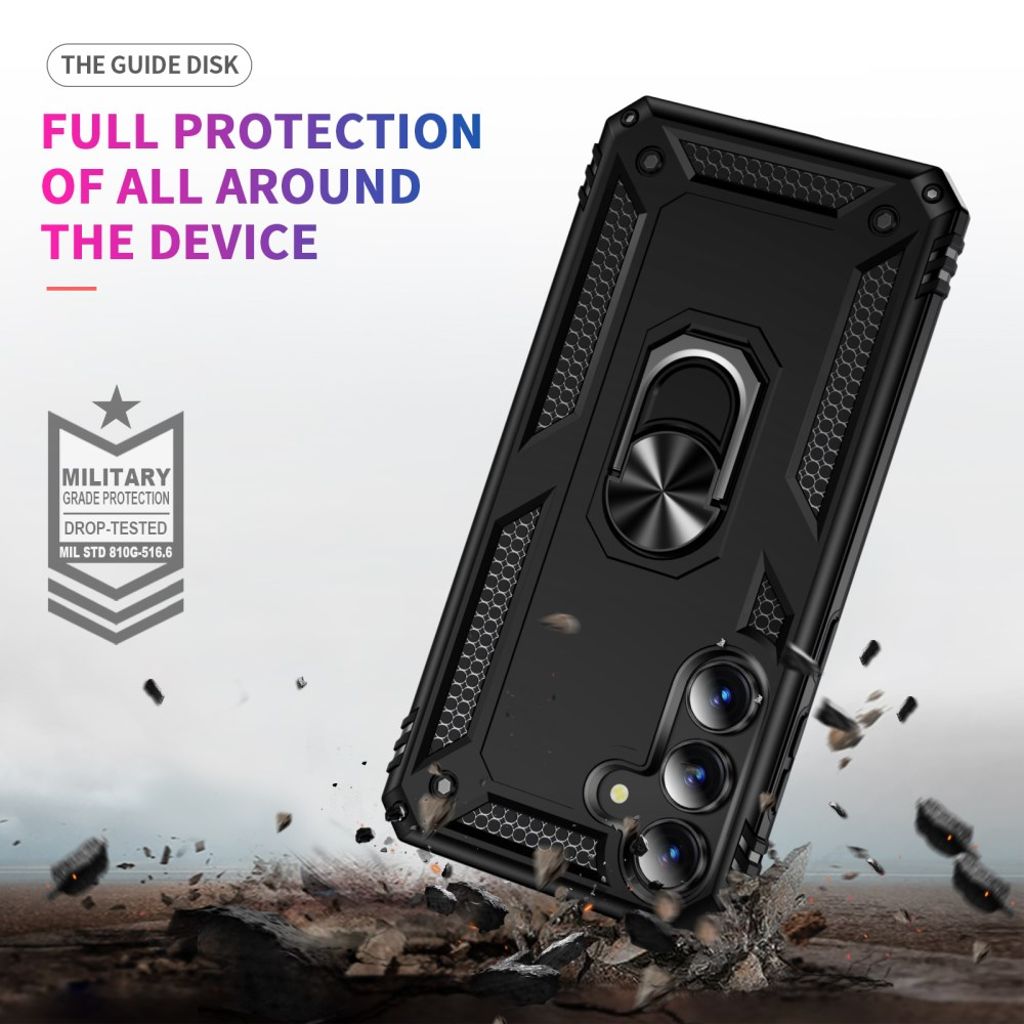 Samsung Galaxy S25 FE Case with Stand - Black