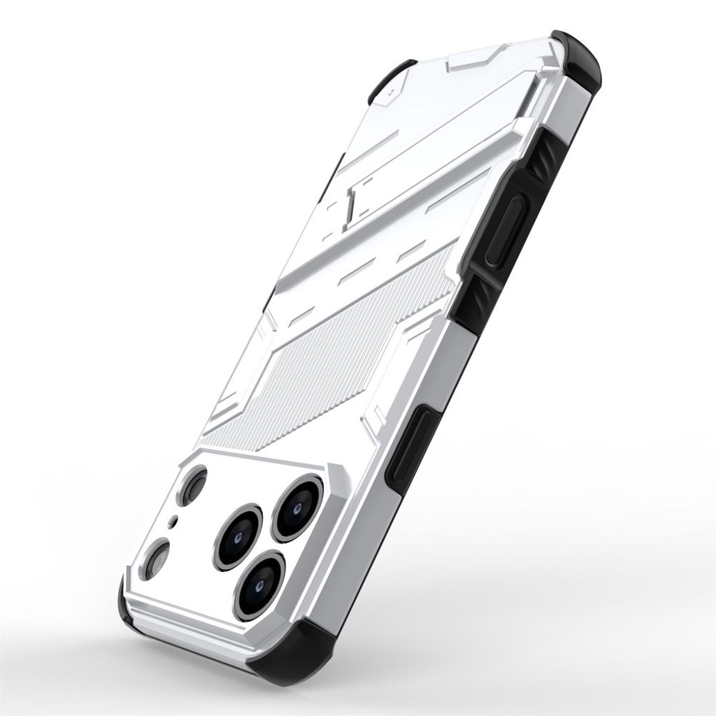 iPhone 17 Pro Max Deksel med Stativ - Hvit