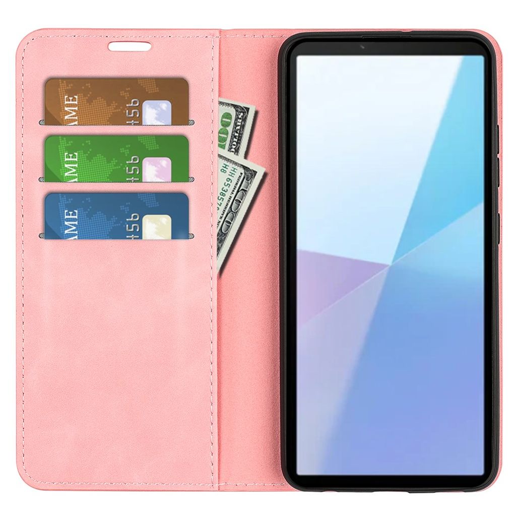 Sony Xperia 10 VII Wallet Cover with Stand – Pink