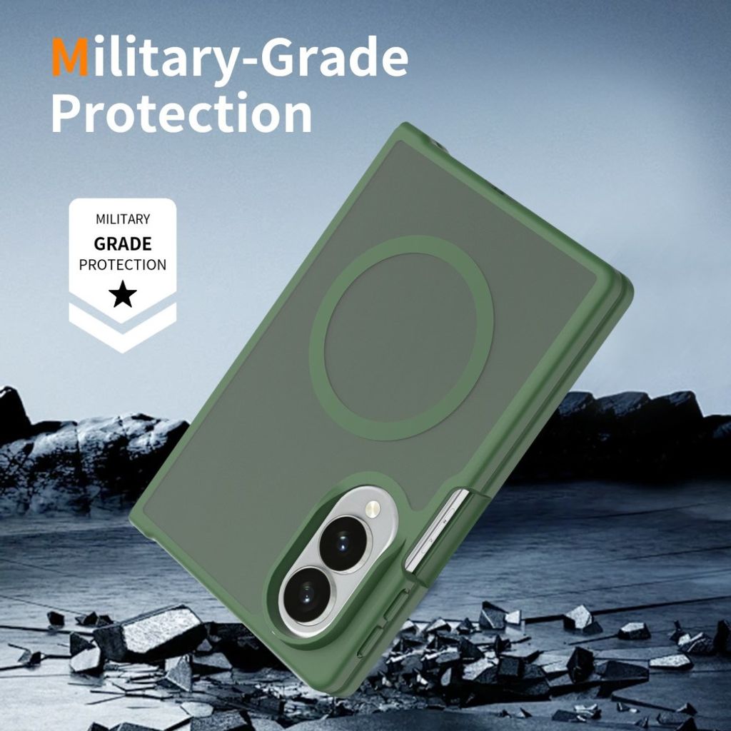 Samsung Galaxy Z Fold8 MagSafe cover med akrylbagside - Grøn