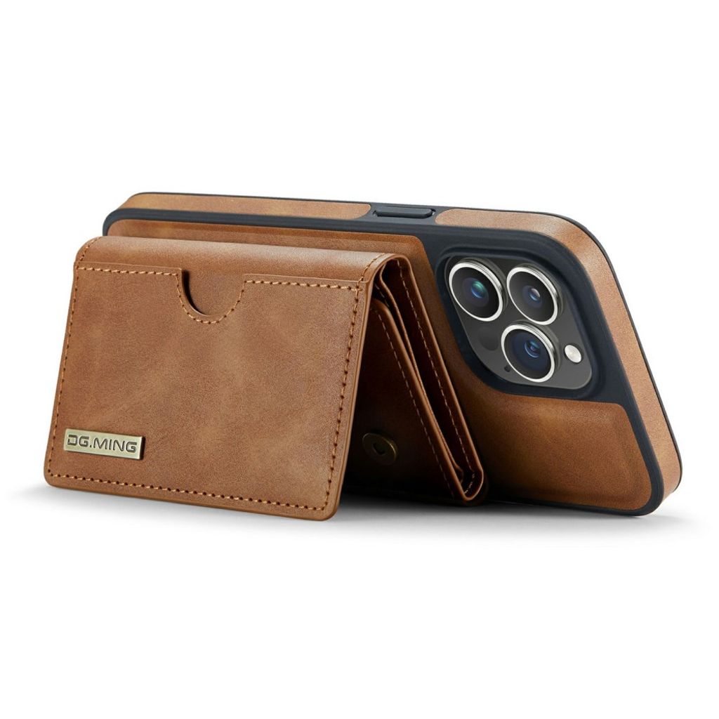 DG.MING iPhone 12 Pro Max Cover med Pung - Brun