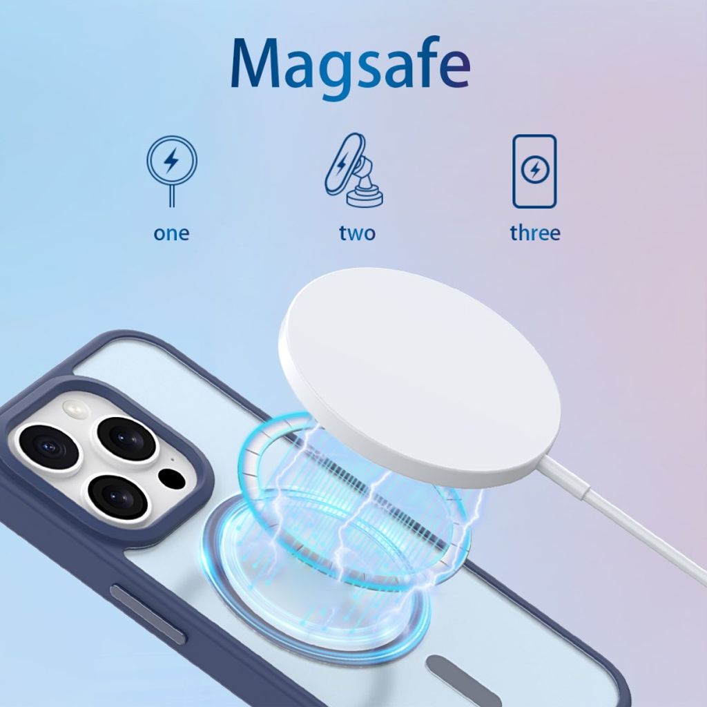 iPhone 15 Pro Kuori MagSafe-yhteensopiva – Tumman violetti