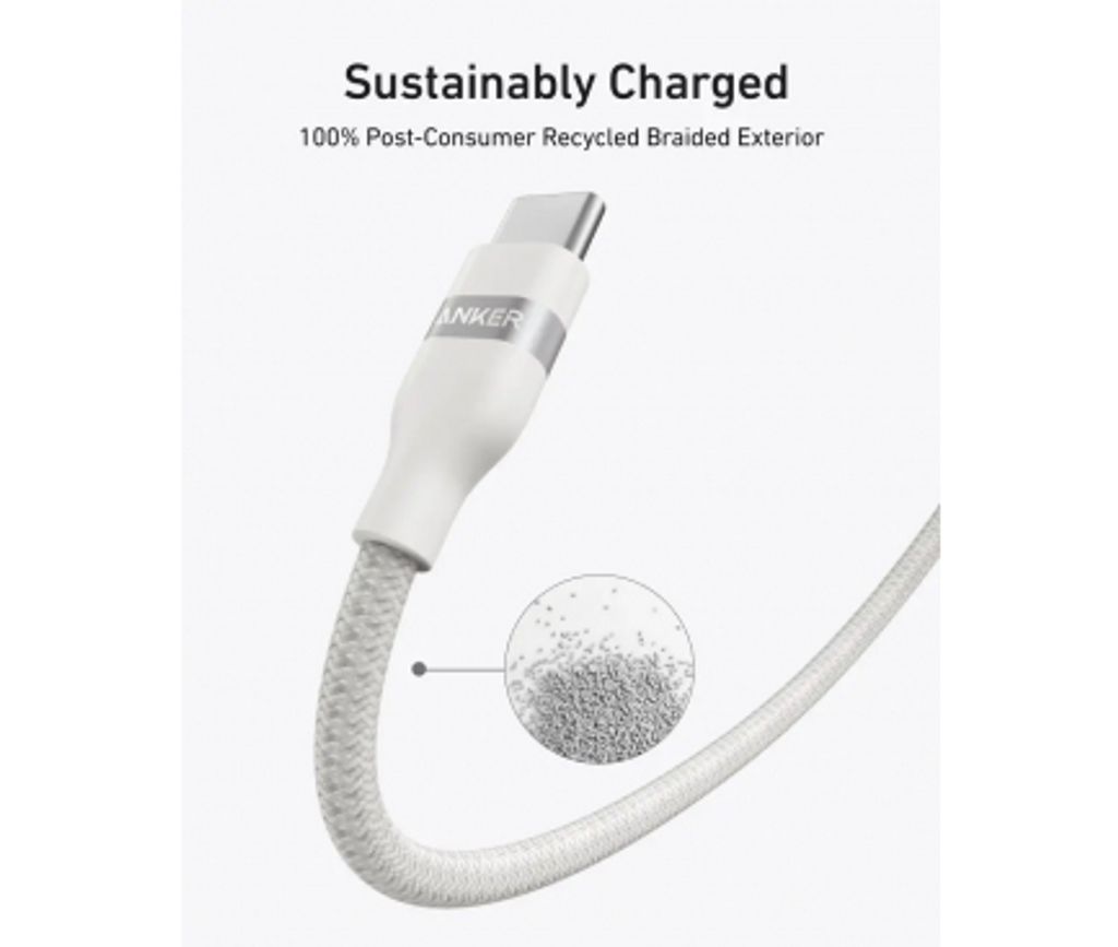 Anker USB-C till USB-C-kabel 240W, 0.9m – Vit