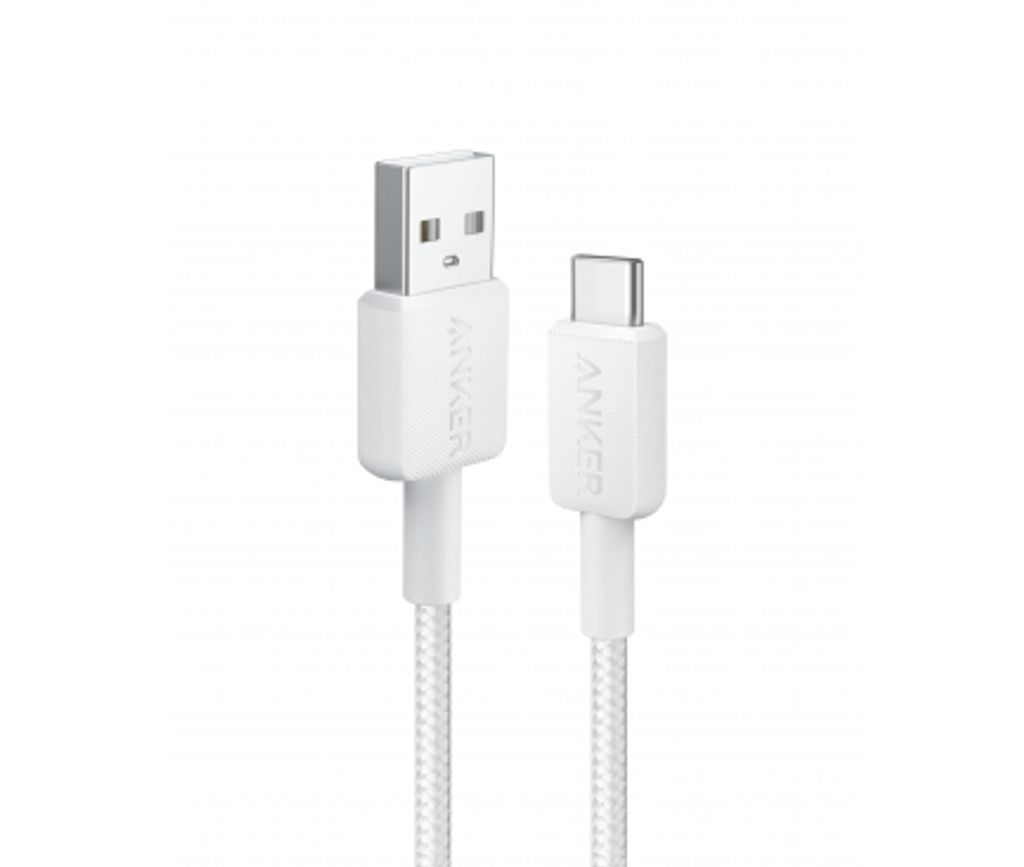 Anker 322 USB-A til USB-C-kabel 18W, 1,8m – hvit