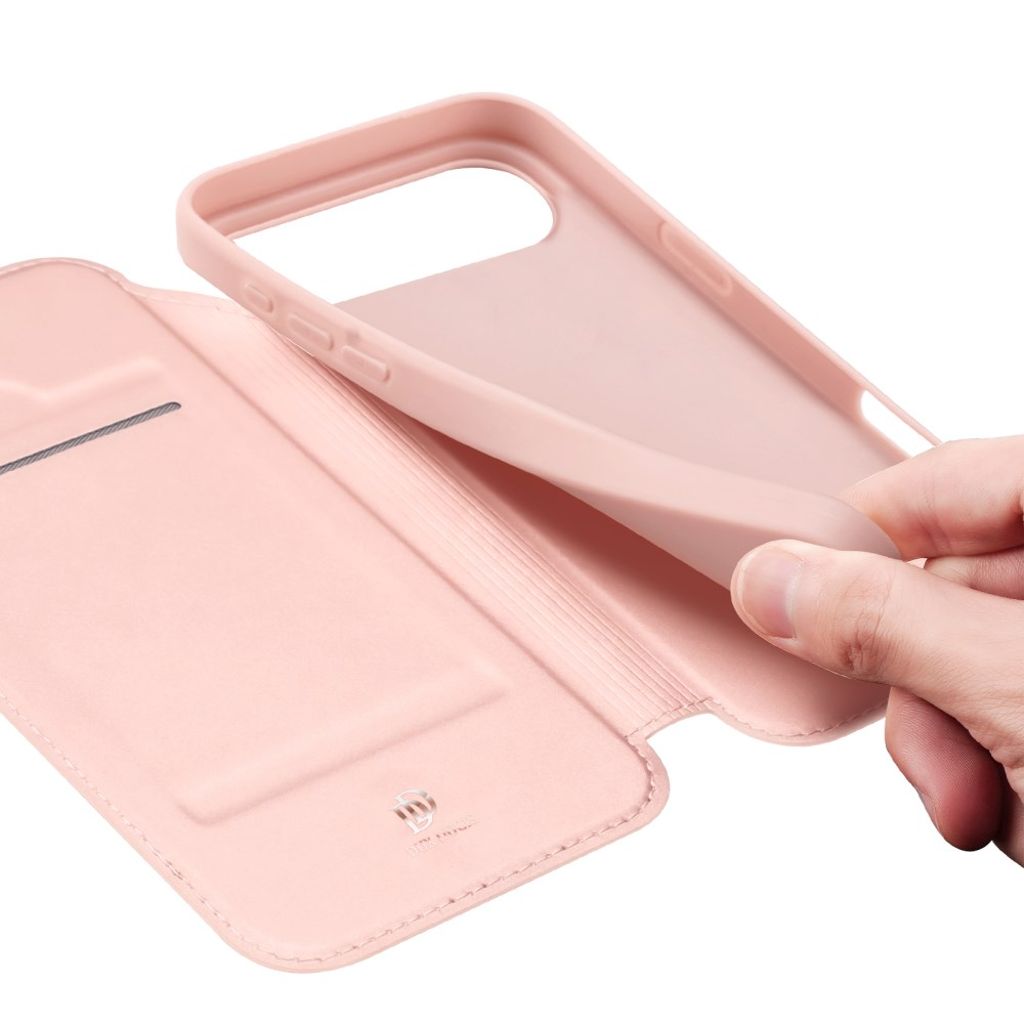 DUX DUCIS iPhone 17 Air Kotelo Jalustalla - Vaaleanpunainen