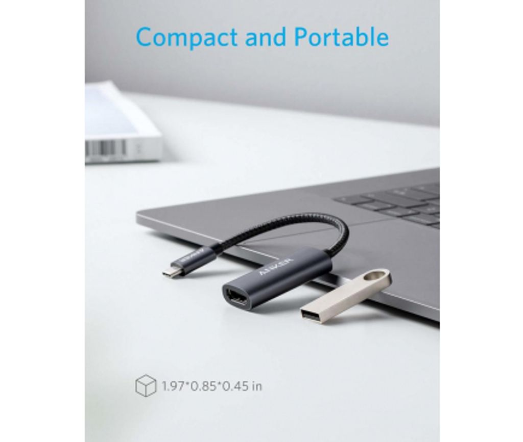 Anker 310 USB-C til HDMI-adapter - Grå