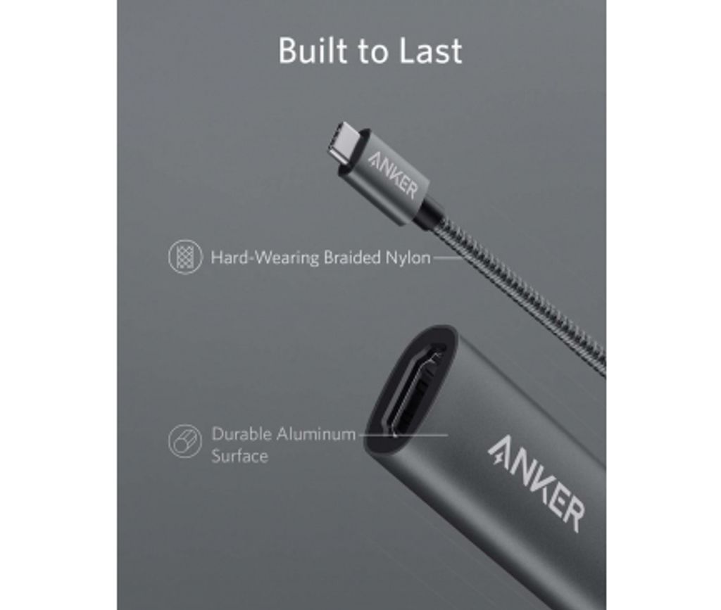 Anker 310 USB-C til HDMI-adapter - Grå