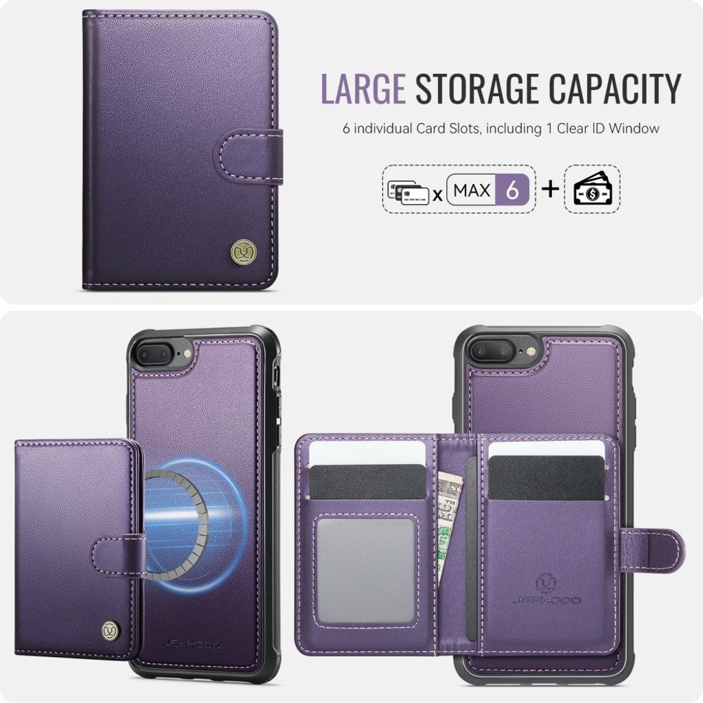 JEEHOOD iPhone 7 Plus / 8 Plus Cover med MagSafe - Lilla