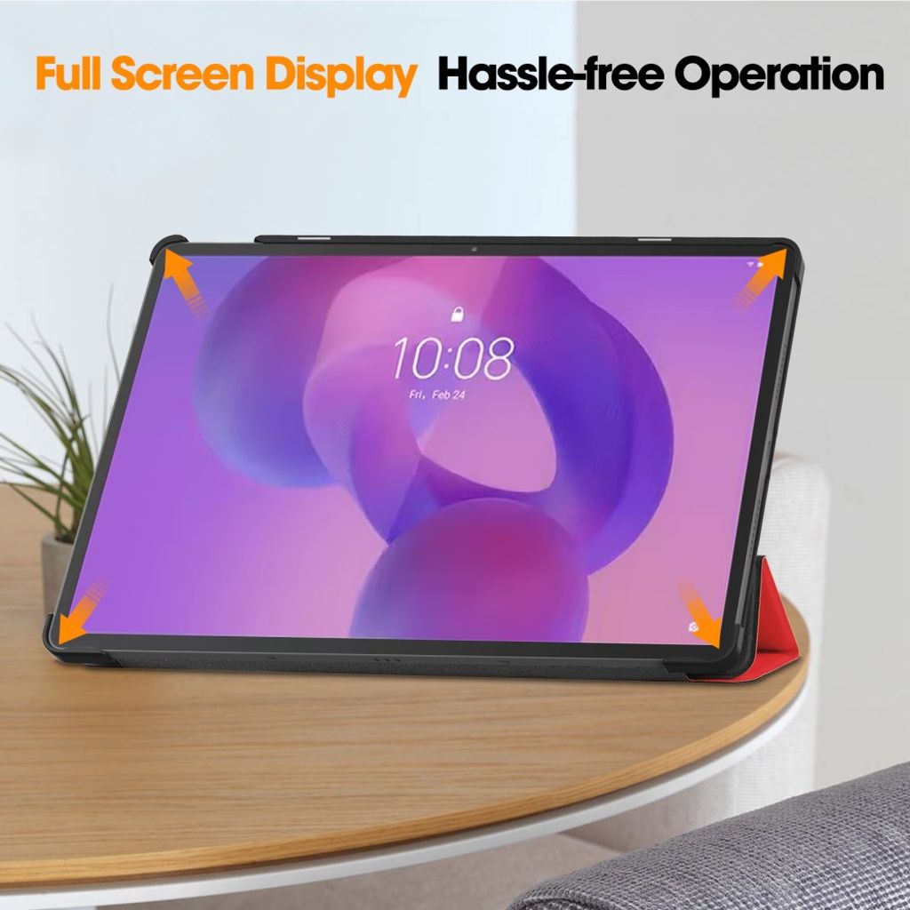 Lenovo Idea Tab Pro Kotelo, jalusta - punainen