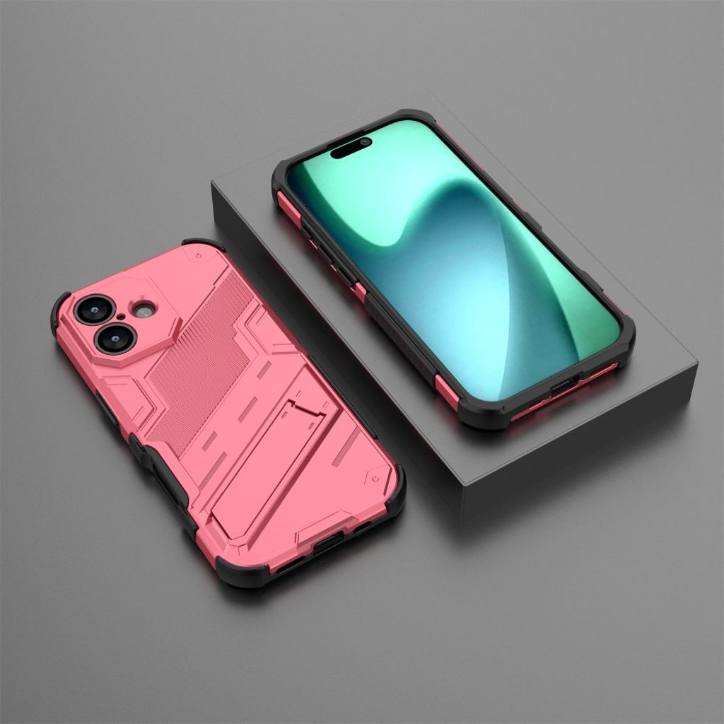 iPhone 17 Skal med Stativ - Rosa