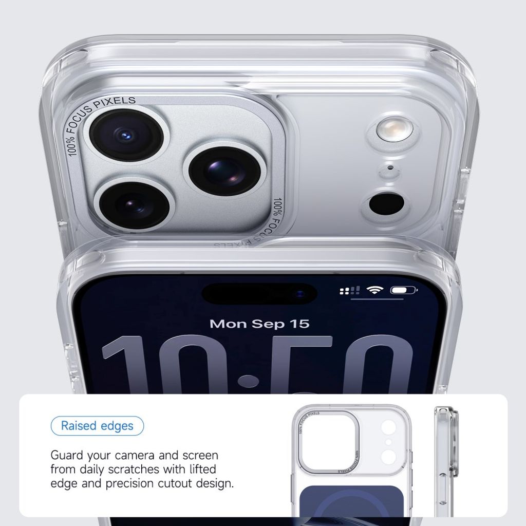 iPhone 18 Pro/17 Pro Deksel MagSafe-kompatibel TPU Akryl - Blå