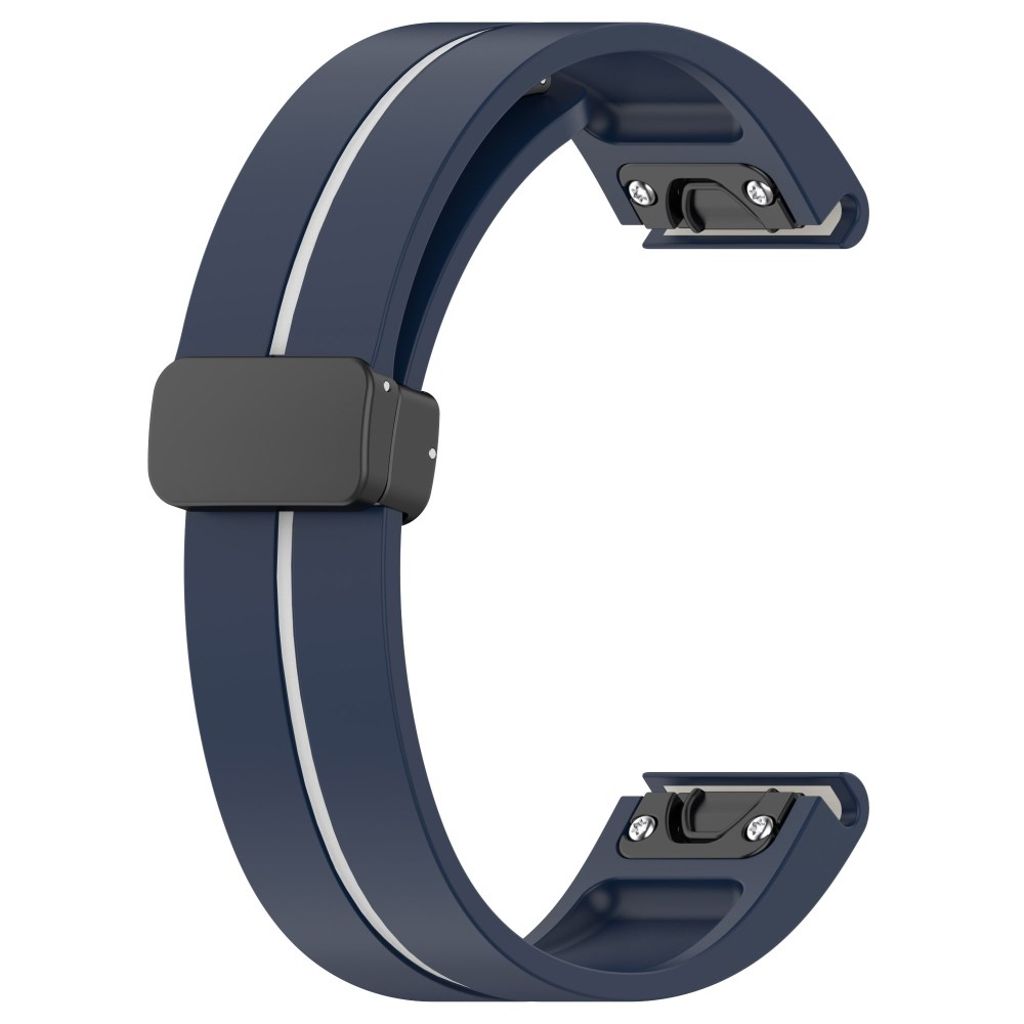Garmin Fenix 8 51mm Klockarmband i Silikon - Blå, Vit