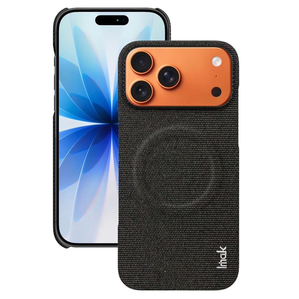 IMAK iPhone18 Pro Max/17 Pro Max MagSafe Skal med kolfibertextur - Svart