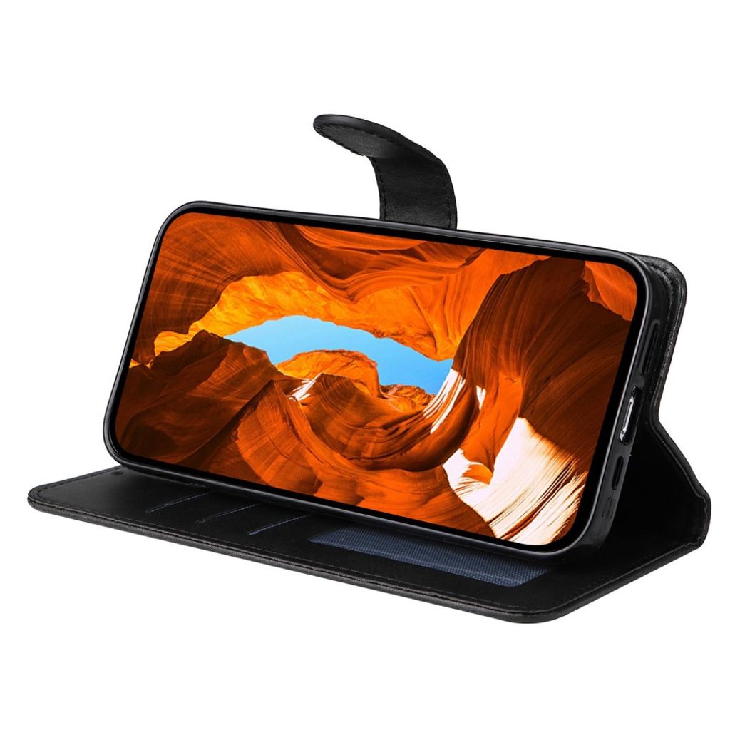 Motorola Edge 50 Fusion 5G / G96 5G Plånboksfodral PU-läder – Svart