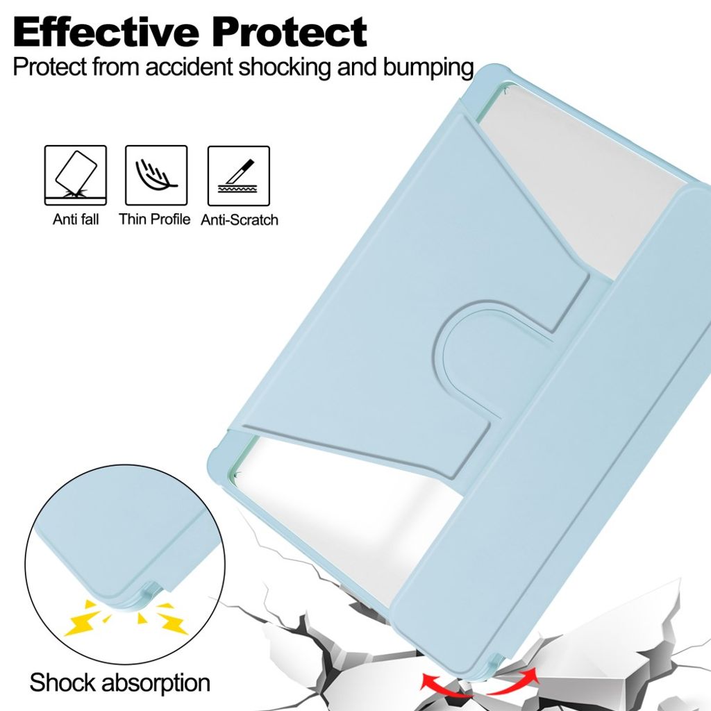 iPad Pro 11" 2025/2024 Fodral med Bluetooth-tangentbord - Blå