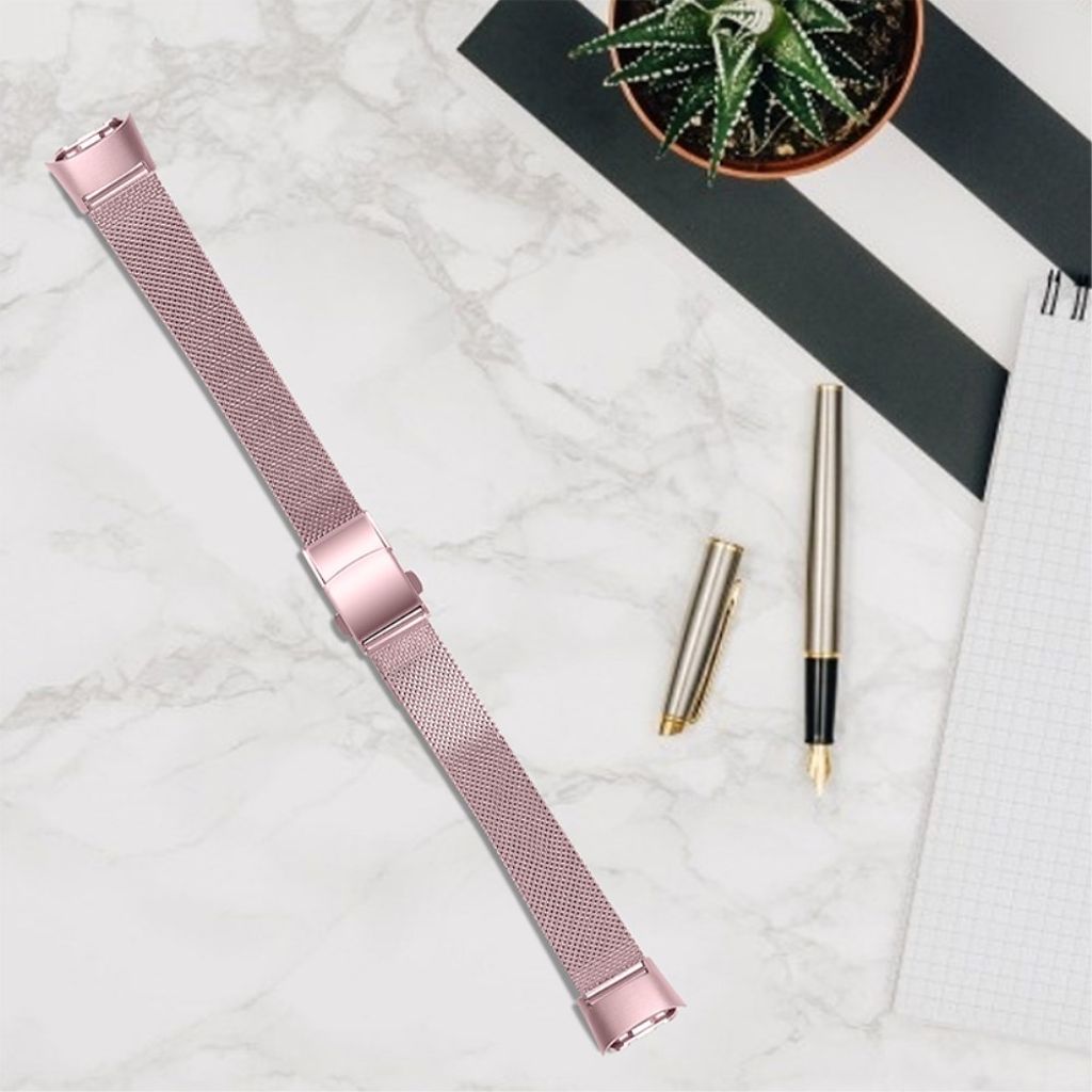 Samsung Galaxy Fit SM-R370 Milanese Urrem – Lyserød