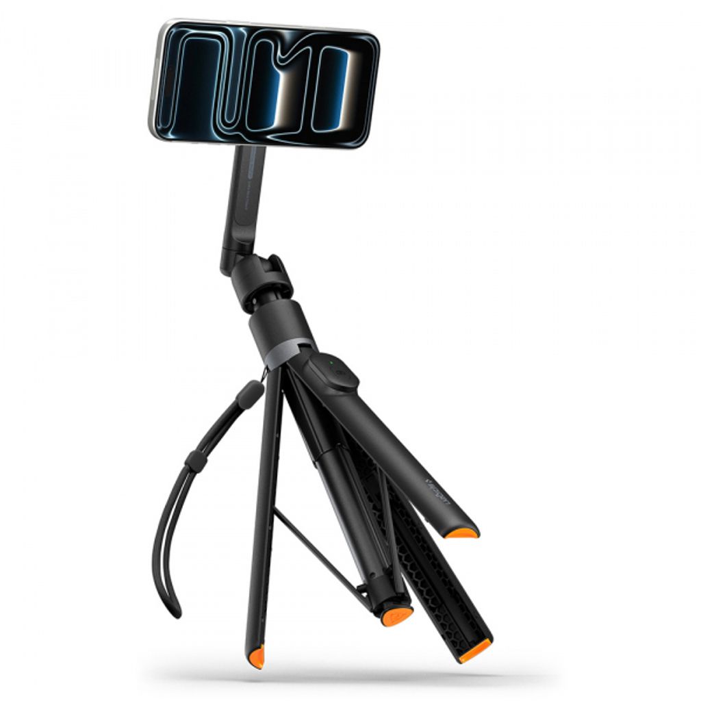 Spigen S582W Bluetooth Selfiekeppi ja Kolmijalka 165cm - Musta