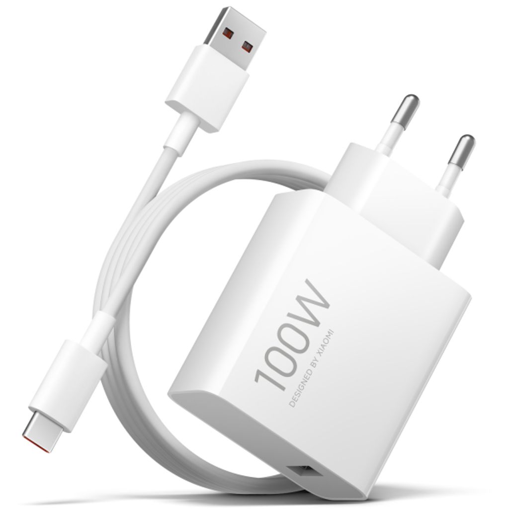 Xiaomi MY-19-ER USB-A -seinälaturi 100W USB-C-kaapelilla – Valkoinen