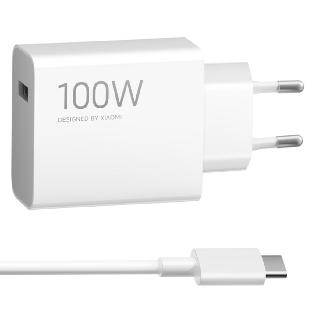 Xiaomi MY-19-ER USB-A -seinälaturi 100W USB-C-kaapelilla – Valkoinen