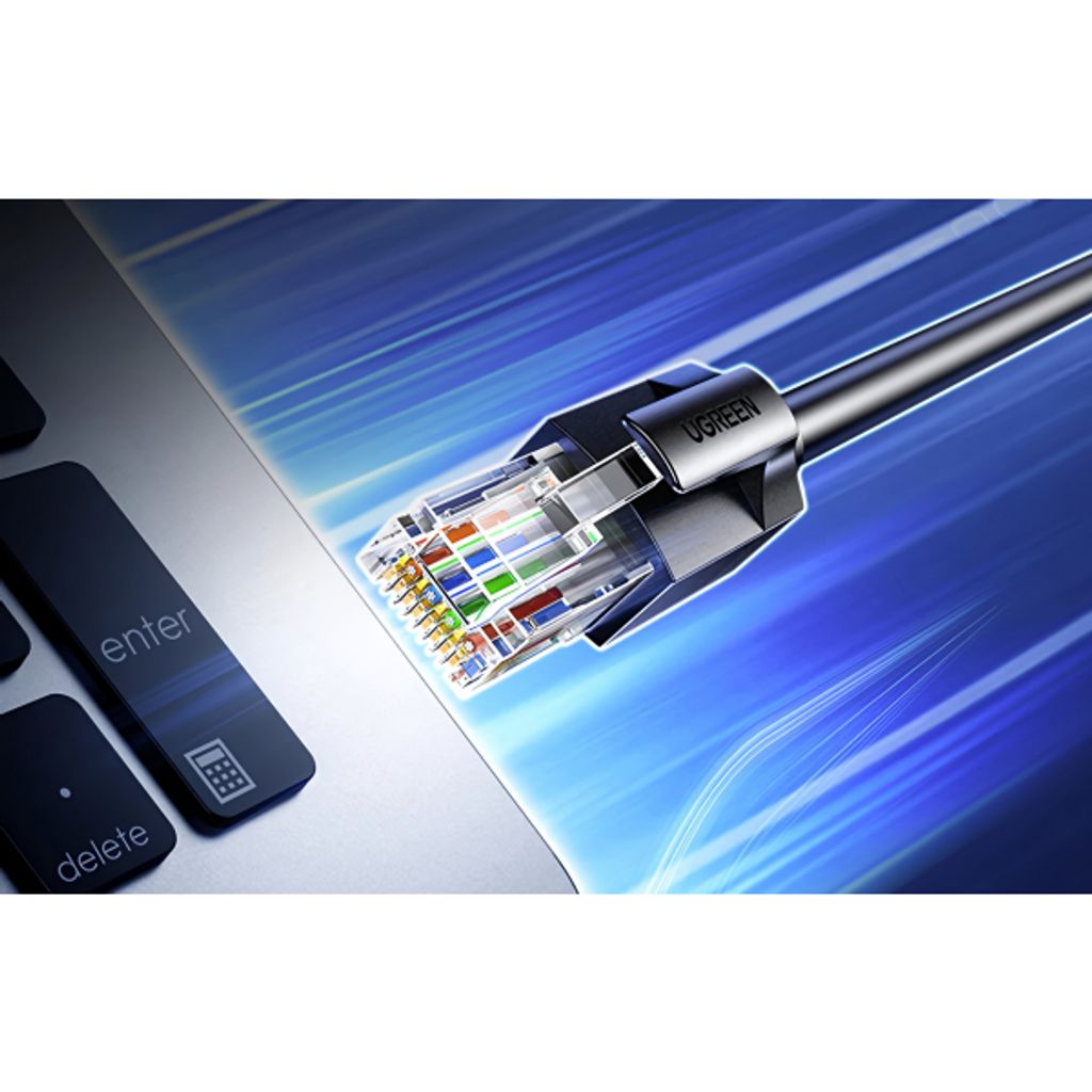 UGREEN NW315 nätverkskabel CAT6A UTP 15m – svart