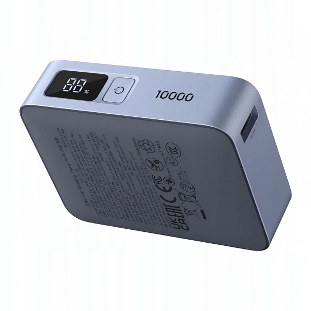 UGREEN PB584 33W Powerbank 10000mAh med USB-C kabel – Blå