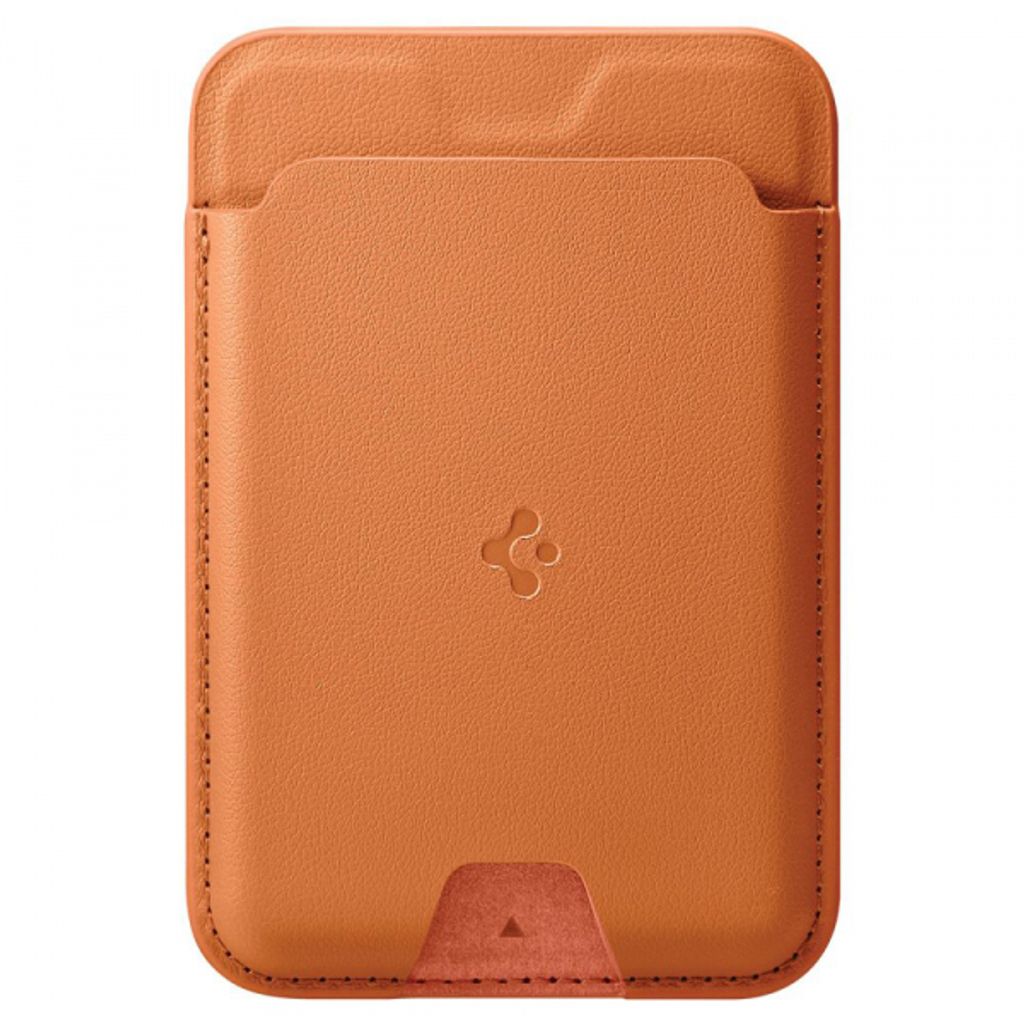 Spigen Valentinus MagFit Magnetisk Plånbok för Mobiltelefon – Orange