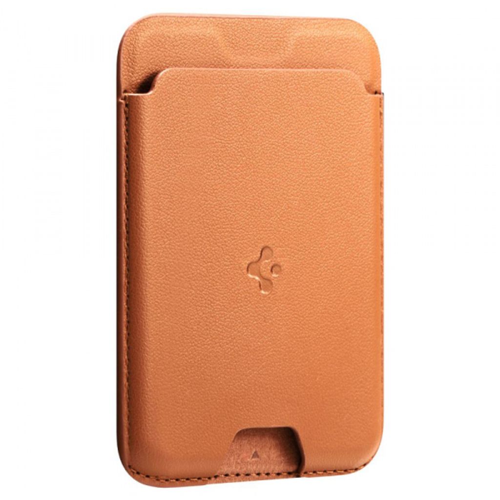 Spigen Valentinus MagFit Magnetisk Plånbok för Mobiltelefon – Orange