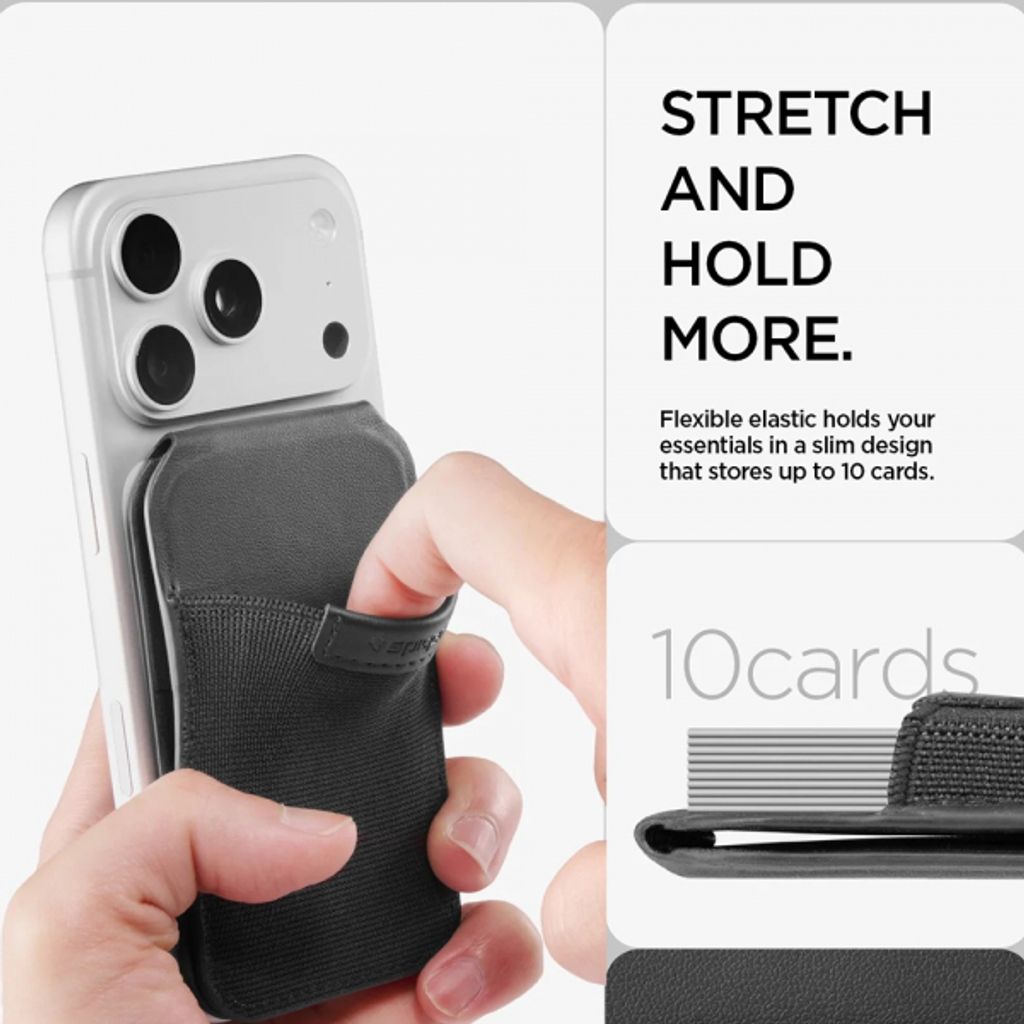 Spigen Slim Fold Magnetisk Plånbok med stativfunktion – Svart