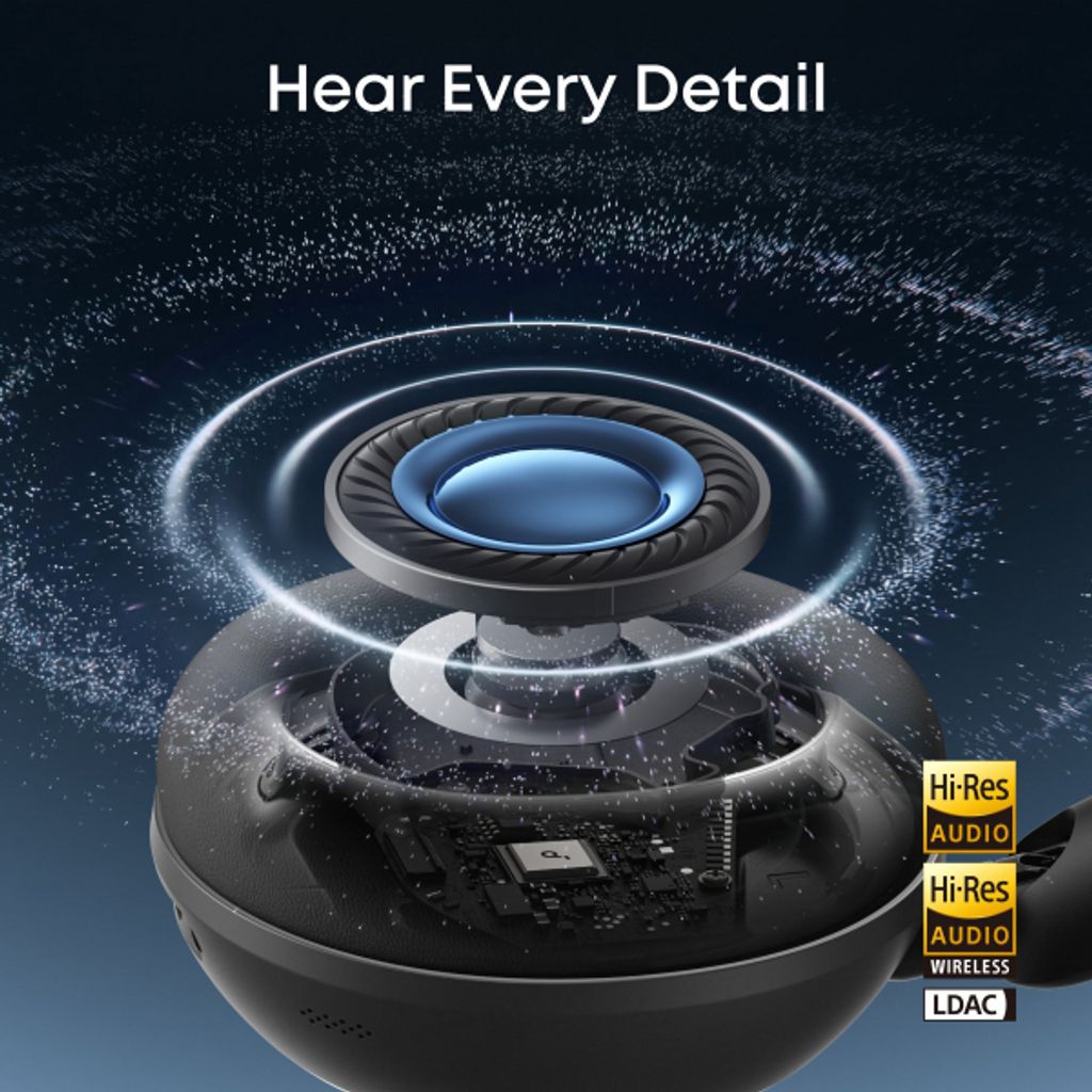 Anker SoundCore Space 2 Bluetooth-korvakuulokkeet melunvaimennuksella – musta