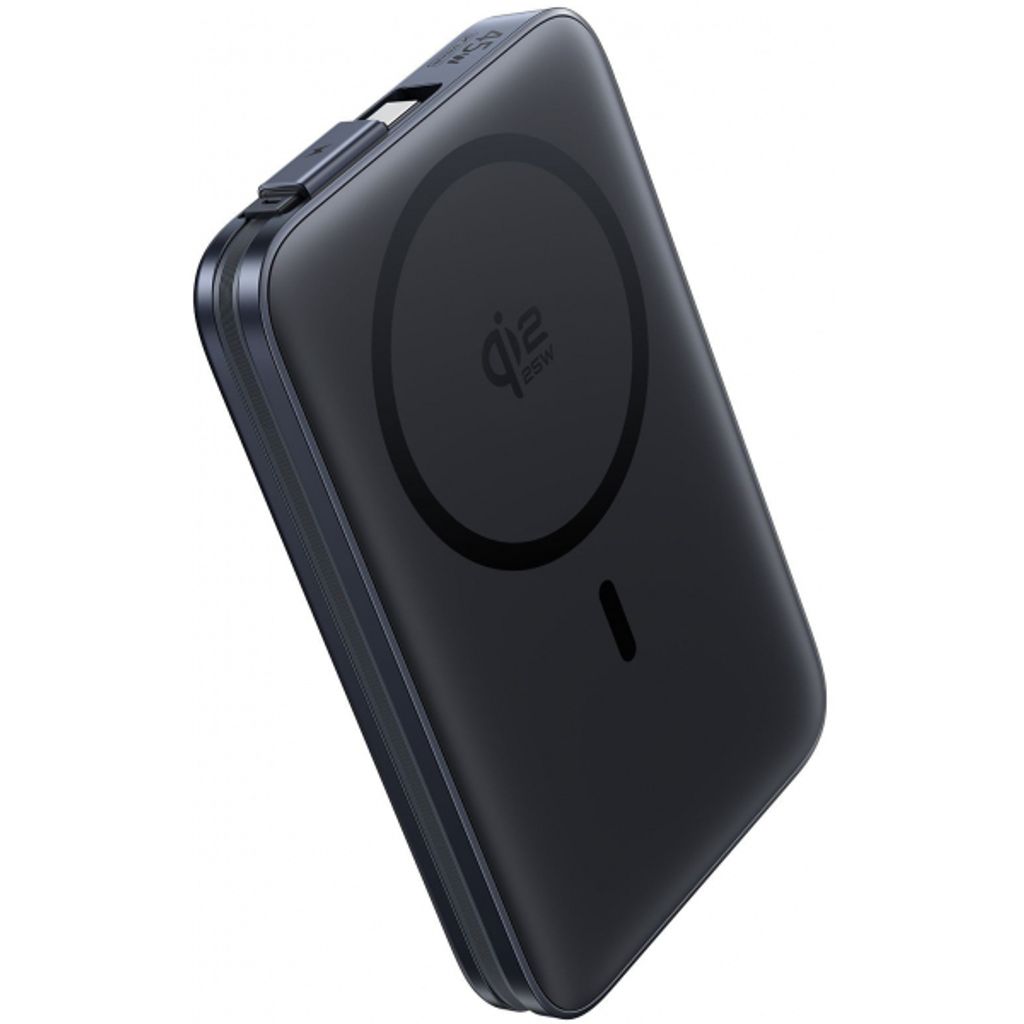 Baseus PicoGo AM61 langaton varavirtalähde 10000mAh, 45W USB-C-kaapelilla – musta