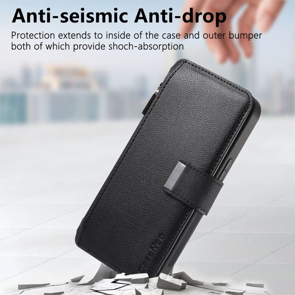 CASENEO iPhone 16 Plus Cover with Stand - Black