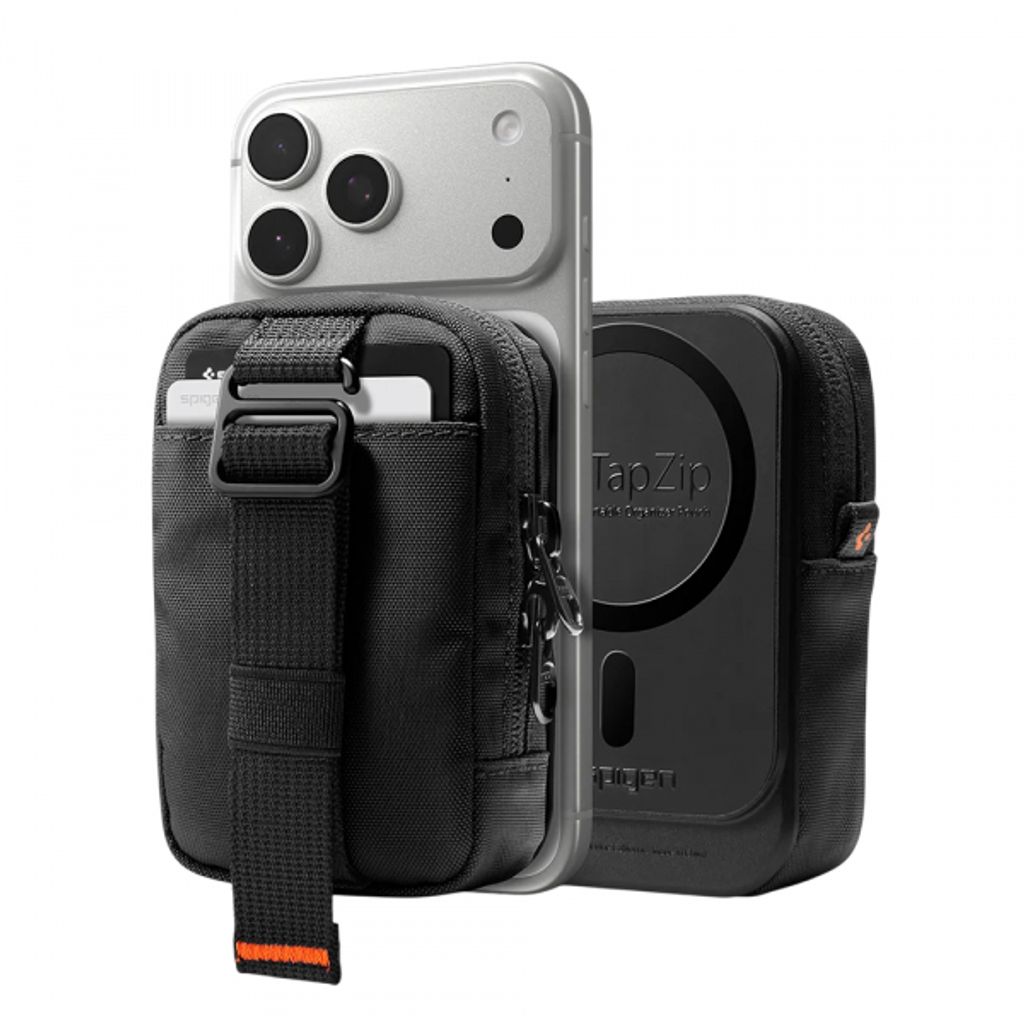 Spigen MagSafe -lompakko TinTap ZIP MagFit 2 – musta