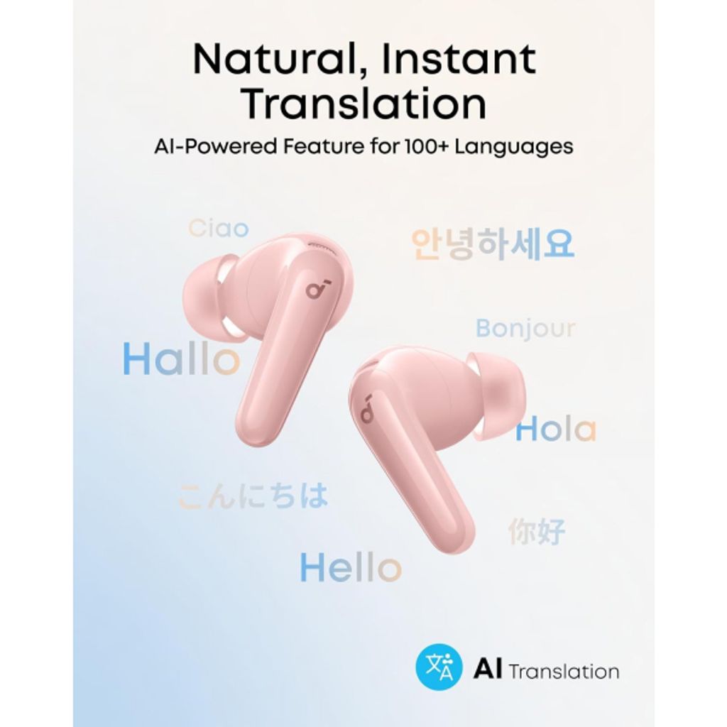 Anker Soundcore R60i in-ear høretelefoner ANC - pink