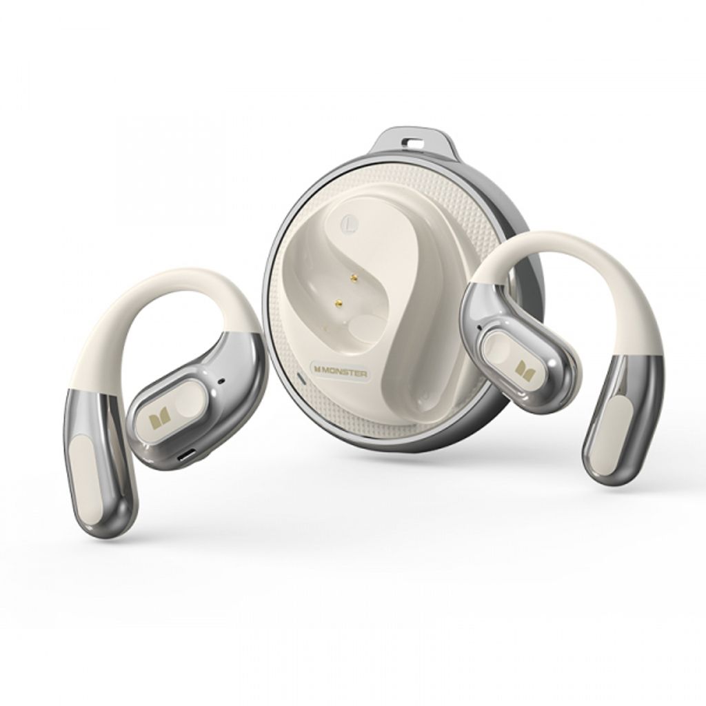 Monster AC330 in-ear høretelefoner med AI-oversættelse - hvid
