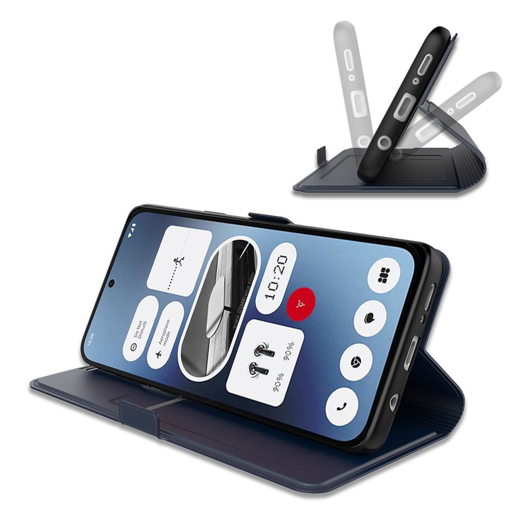 Nothing Phone (3) 5G Wallet Cover Card Holder Stand - Blue