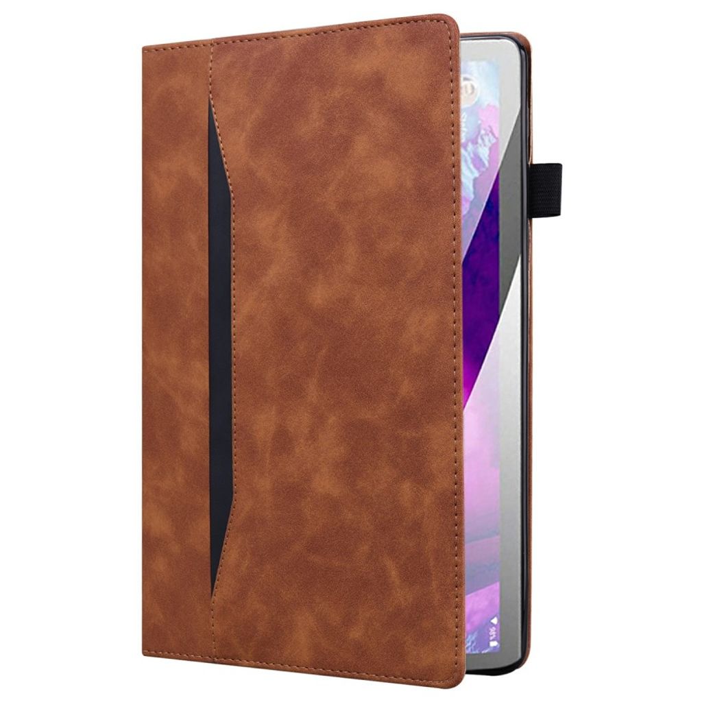 Samsung Galaxy Tab S12 Plus Folio flip cover med kortlommer - Brun