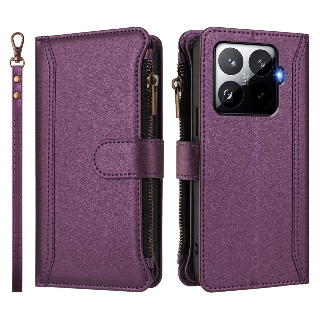 Xiaomi 15T Pro Kotelo 9 Korttipaikka - Violetti
