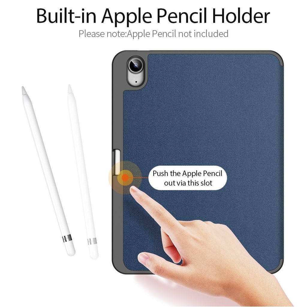 Dux Ducis iPad A16 11" 2025/10.9" 2024 Flip cover med holder til styluspen - Blå