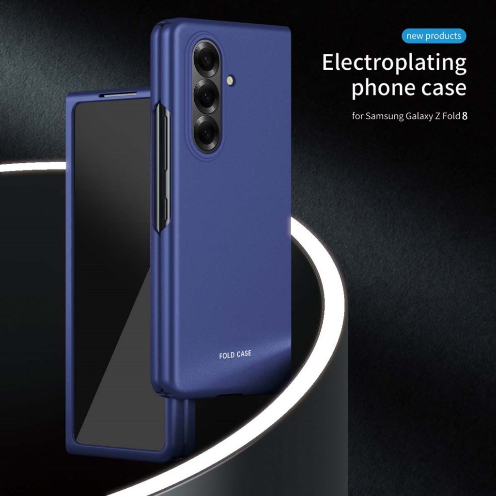 Samsung Galaxy Z Fold8 Ultra Cover med galvanisering - Blå
