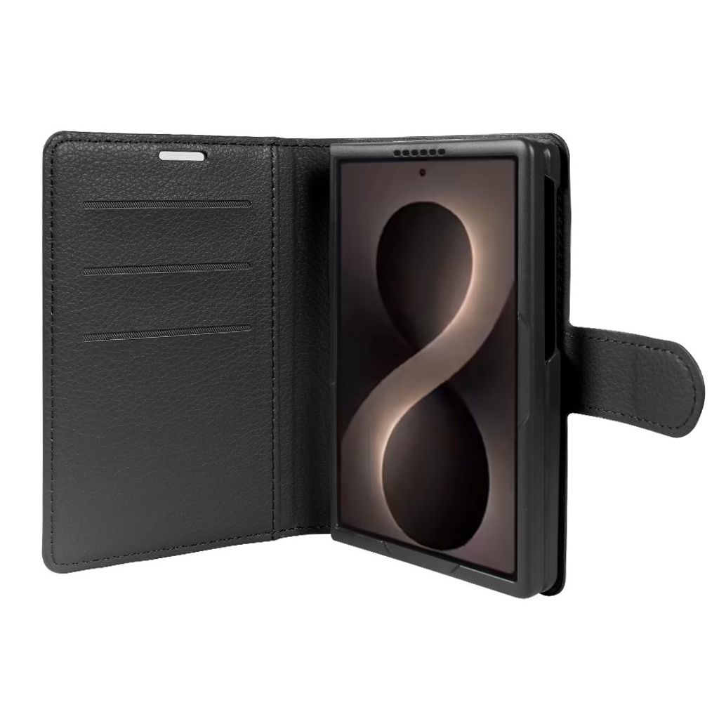 Samsung Galaxy Z Fold8 Flip Cover med RFID blokering - Sort