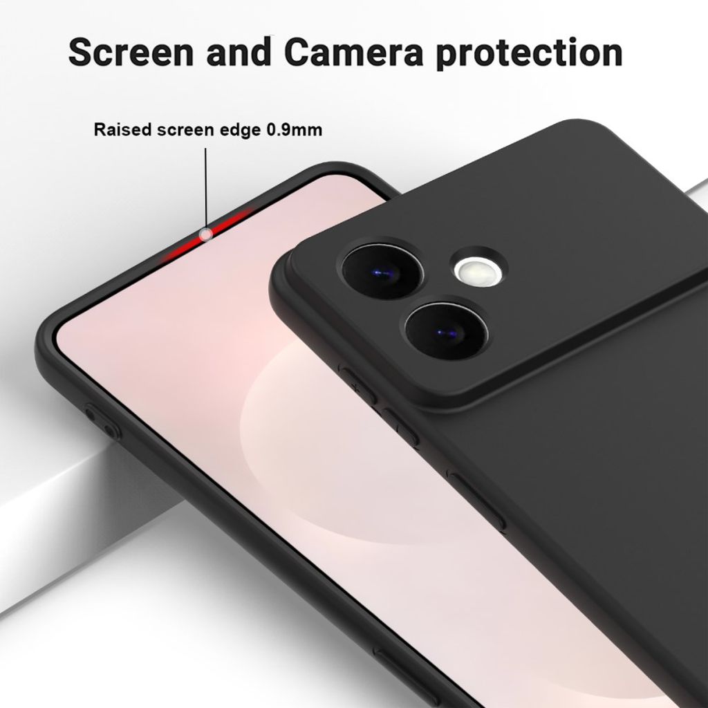 Samsung Galaxy S26 Edge Cover Silikone med Håndrem - Sort