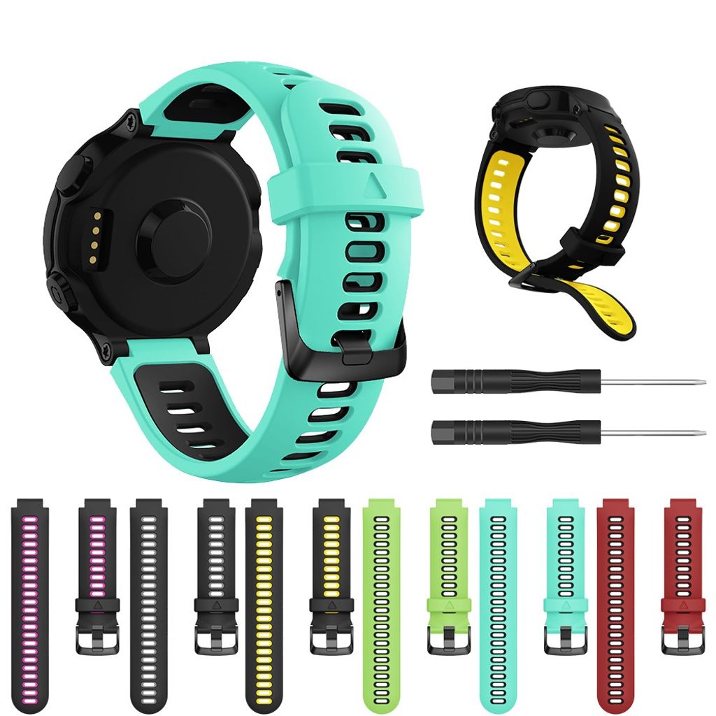 Garmin Forerunner 735XT/220/230/235/620/631 Klokkereim - Rød/Svart