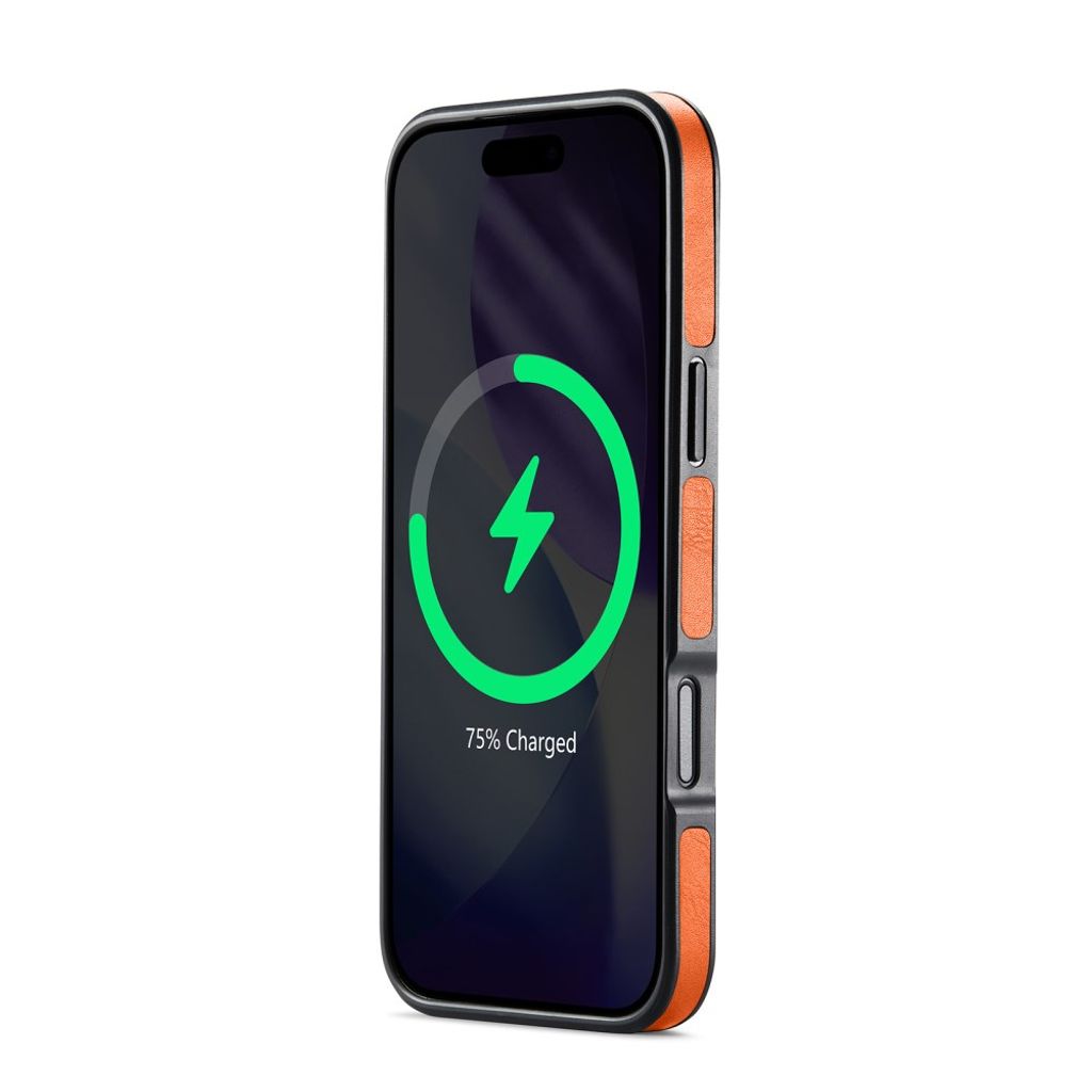 MAGKING K1 iPhone 18 Pro / 17 Pro MagSafe Skal i PU-läder - Orange