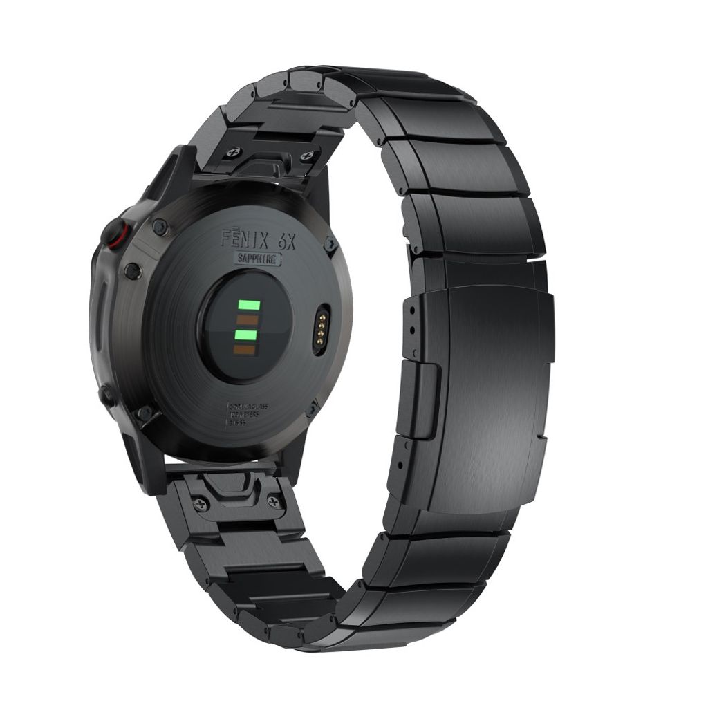 Garmin Fenix ​​​​6X Stainless Steel Watch Strap - Black